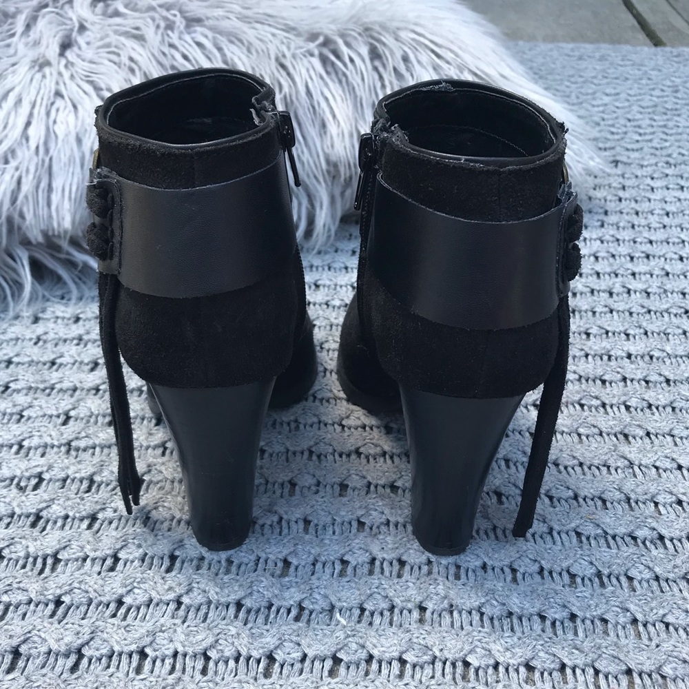Kensie Suede Heeled Booties 6 - Picture 4 of 4